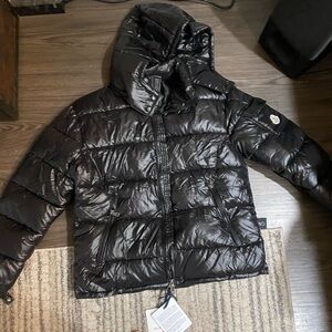 Moncler Shiny Black Quilted Jacket